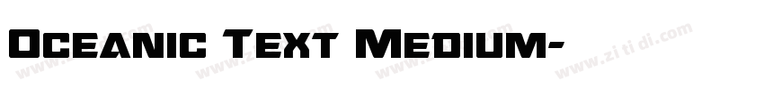 Oceanic Text Medium字体转换